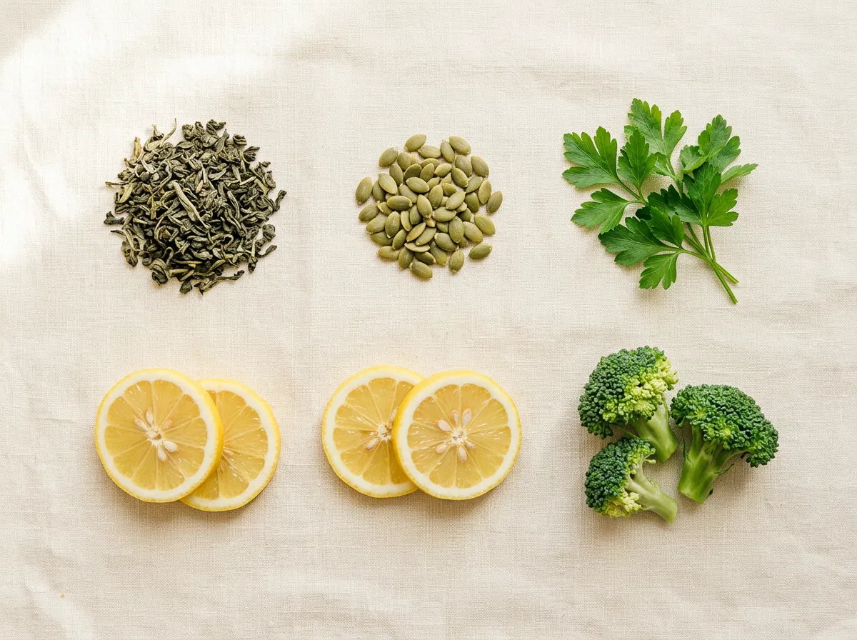 Groene thee-extract en botanische ingrediënten - normaal energiemetabolisme